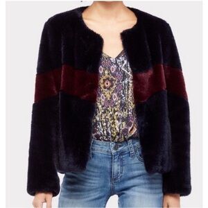 Lemon Tart Faux Fur Jacket NWT!!